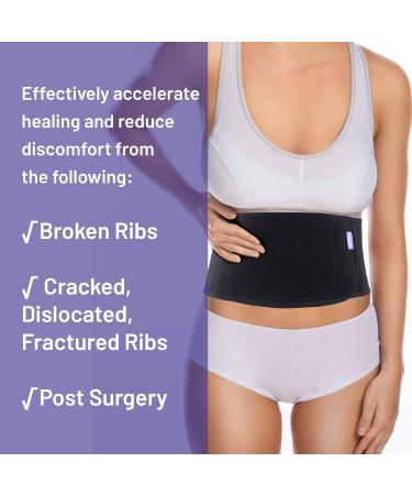 Everyday Medical Broken Rib Brace for Men and Women - Bamboo Charcoal Rib Support Compression Brace - accelerates The Healing of Cracked Dislocated Fractured and Post-Surgery Ribs - Large L (Pack of 1) - Buy Online on GoSupps.com