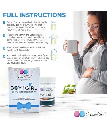 GenderBliss Gender Prediction Test Kit - Discover Baby's Gender at 10 Weeks - Buy Online on GoSupps.com