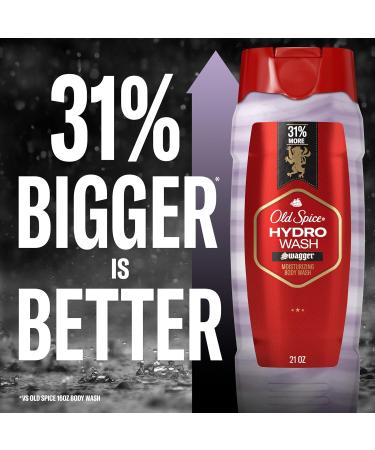 Old Spice Moisturizing Body Wash for Men Hydro Wash 2-in-1 Long Lasting Scent & Deep Hydration 24/7 Shower Fresh Swagger Scent 21 oz (Pack of 4) - Buy Online on GoSupps.com