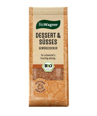 Biowagner - organic dessert & sweet spice sugar |Sweet grade for all sorts of desserts or porridge |Natural organic ingredients |Recyclebare packaging |80 g