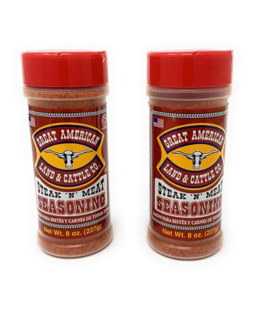 Great American Land & Cattle (Steak N' Meat, Pack of 2) Steak N' Meat 8 Ounce (Pack of 2)