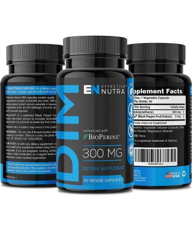 Estrogen Balance, Metabolism, Hormone, Menopause, Acne Dim Supplement 300mg BioPerine - Estrogen Blocker for Women 60 Capsule  - Buy Online on GoSupps.com