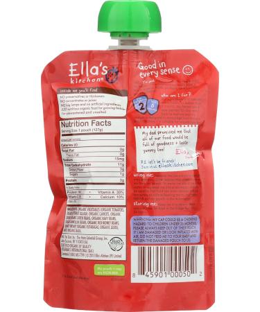 Ella's Kitchen Stage 2 Four Bean Feast Baby Food 4.5 Oz - Hearty & Flavorful - Buy Online on GoSupps.com