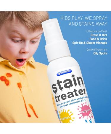 Best Stain Remover Spray for Baby Messes - 4 oz Fabric Stain Treater for Laundry Carpets & Clothes - Buy Online on GoSupps.com
