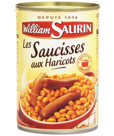 William Saurin White Beans Sausage 420 g - Pack of 6