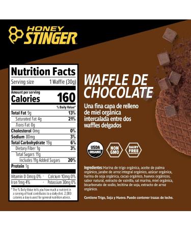 Buy Honey Stinger Organic Chocolate Waffles - Box of 12 | International Shipping Available - Buy Online on GoSupps.com