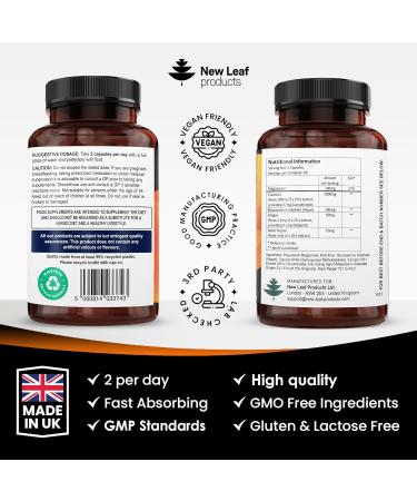 Turmeric 5-in-1 Complex - 5000mg Turmeric Capsules High Strength Enriched with Magnesium & Glucosamine Sulphate - Added Ginger Capsules + Black Pepper Curcumin Supplement - Vegan Supplement - Buy Online on GoSupps.com