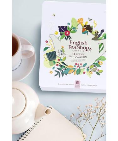 English Tea Shop Organic Luxury Gift Tin - 72 Tea Bag Sachets - 6 Different Flavours. 136 g - Buy Online on GoSupps.com