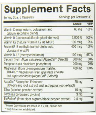 NuMedica Osteo Vegan Rx 180 Vegetable Capsules Standard Packaging - Buy Online on GoSupps.com