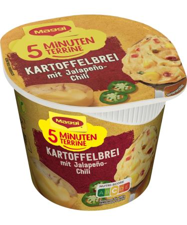 MAGGI 5 Minute Terrine Mashed Potatoes with Jalape o Chili - Pack of 8 (8 x 42g) | Quick & Flavorful International Shipping - Buy Online on GoSupps.com