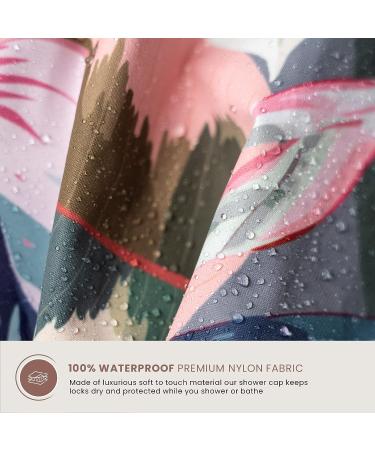 SMPL OBJECTS Reusable Leakproof Shower Cap for Women - Tropical Design - Buy Online on GoSupps.com