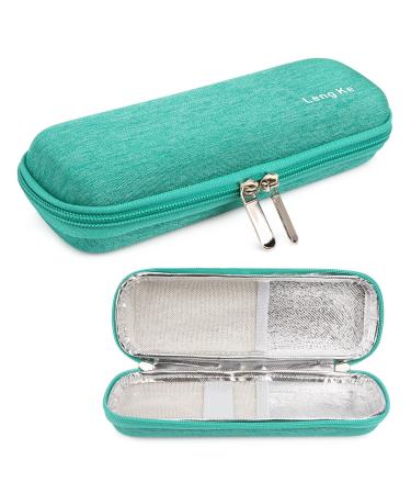 YOUSHARES Insulin Cooler Travel Case - Small Handy Medication Diabetic Insulated Organizer Portable Cooling Bag for Insulin Pen and Diabetic Supplies (Green)