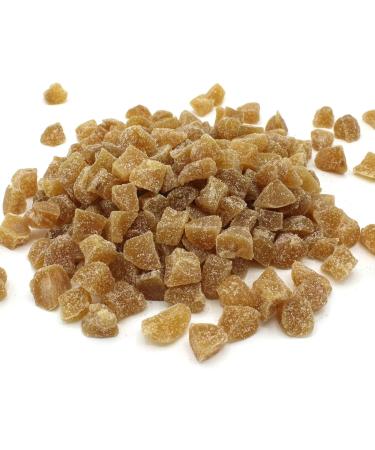 Organic Crystallized Ginger - High Energy Chewy Vegan GMO-Free Certified Organic - Sweet and Spicy Snack or Cooking Ingredient - Thames Organic 250g - Buy Online on GoSupps.com