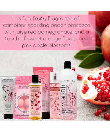 Vitabath Bath Fizzies with Epsom Salt - Pomegranate Bellini Blush - 6 Count - Buy Online on GoSupps.com