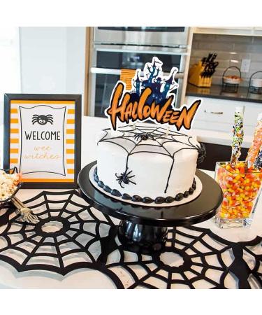 Halloween Cupcake Toppers Zombie Pumpkin Black Cat Witch Castle Cake Halloween Set | Paper Cards Toppers for Party Favors Zorq - Buy Online on GoSupps.com
