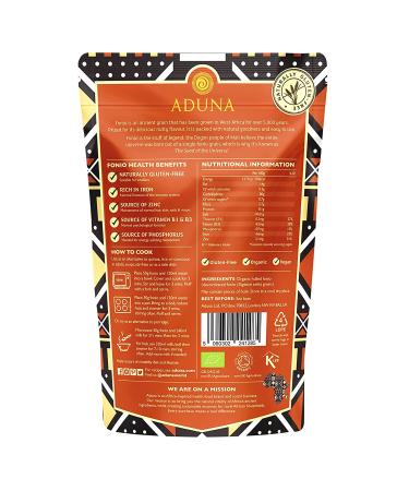 Aduna Organic Fonio Super-Grain 2.2lb Resealable Pouch | Gluten-Free Non-GMO African Superfood - Buy Online on GoSupps.com