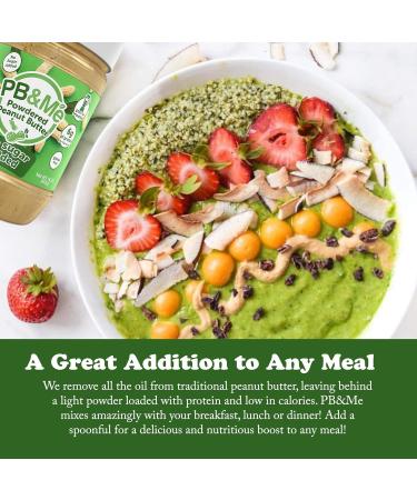 PB&Me Sugar Free Peanut Butter Powder - Powdered Peanut Butter No Sugar for Low Calorie Snacks & Sugar Free Peanut Butter Powder - Powdered Peanut Butter No Sugar for Low Calorie Snacks - Buy Online on GoSupps.com