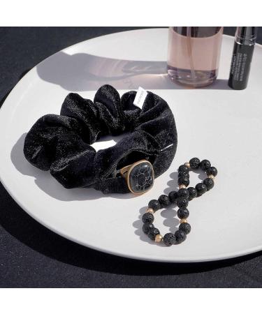 Smunchys Velvet Hair Tie Scrunchies with Hidden Pocket | Zipper Storage for Keys, Money, AirPods | Soft Elastic Bands for Women & Girls - Perfect for Styling All Hair Types - Buy Online on GoSupps.com