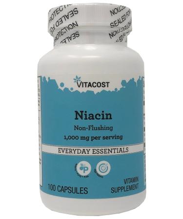 Vitacost Niacin Non - Flushing - 1000 mg per Serving - 100 Capsules
