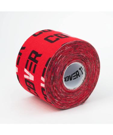 COVERTAPE kinesiology Athletic tape sports tape athletic tape muscle tape Sports tape Elastic therapeutic tape Pain relief tape Strapping tape Physical therapy tape Injury tape massage premium sports tape (cover designed colour) (Designed RED LOGO) - Buy Online on GoSupps.com