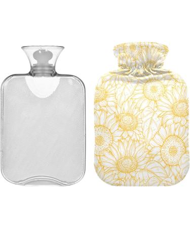 Sunflower Heating Bag - Soft Velvet Heat Bottle for Pain Relief | Hot & Cold Compress | 1L Bed Warmer - Buy Online on GoSupps.com