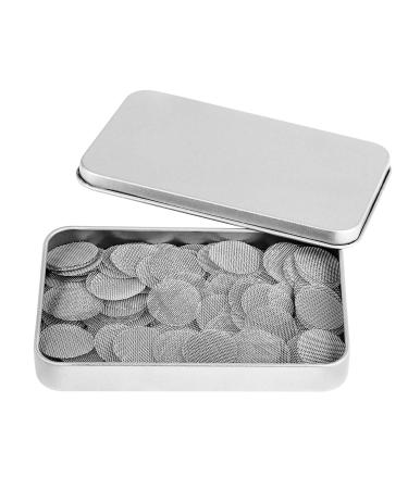 200 PCS Pipe Screens Metal Pipe Screen 100% Stainless Steel Pipe Screen Filters 3/4 Inch with Metal Box (3/4 Inch) 1.9 cm (Pack of 1)