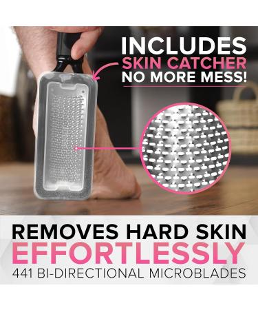 RUSTPROOF Callus Remover for Feet | XL Professional Pedicure Foot File & Spa Products | Effective Wet & Dry Dead Skin Scrubber - Non-Electric Foot Care Kit - Buy Online on GoSupps.com