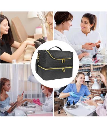  G n rique Gel polish organizer nail polish organizer bag nail kit bag the double-layer nail polish organizer bag contains 60 bottles and a UV nail lamp - Buy Online on GoSupps.com