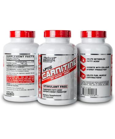 Nutrex LIPO-6 Carnitine - Boost Energy & Fat Loss - 120 Capsules - Buy Online on GoSupps.com