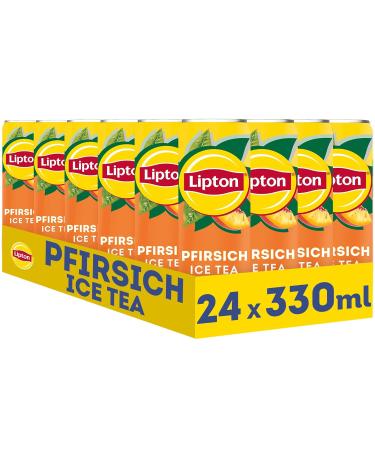 Buy Lipton Ice Tea Peach - 24 Cans of Refreshing Iced Tea 330ml | International Shipping Available - Buy Online on GoSupps.com