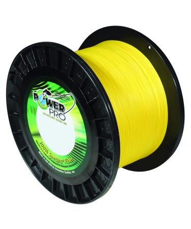 PowerPro Spectra Hi-Vis Yellow Braided Line 8 Pound, 100 Yards