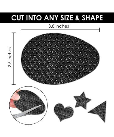 6 Pairs Black Dot Shoe Sole Protectors - Non Slip Pads for Shoes - Buy Online on GoSupps.com