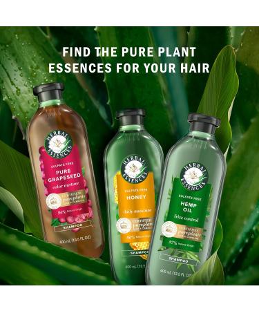 Herbal Essences Pure Plants Honey Daily Moisture Sulfate Free Shampoo 600 mL for All Hair Types specially Dry Hair Shampoo 600 ml (Pack of 1) - Buy Online on GoSupps.com