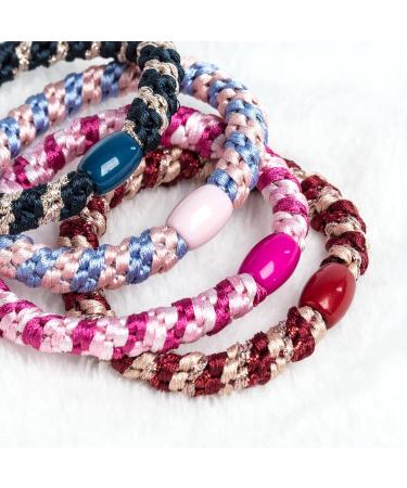 Buy AXEN 8PCS Elastic Hair Ties for Women & Girls | Soft Cotton Ponytail Holders for Thick & Curly Hair | Mix Colors Available - International Shipping - Buy Online on GoSupps.com