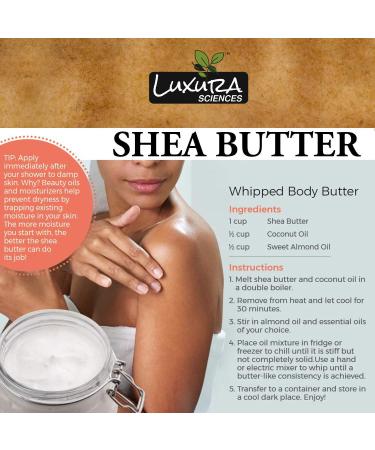 Raw African Shea Butter | Unrefined Hair & Body Moisturizer | Reduces Stretch Marks & Wrinkles | Nourishes Hair | 7.05 Oz (200g) - Buy Internationally - Buy Online on GoSupps.com