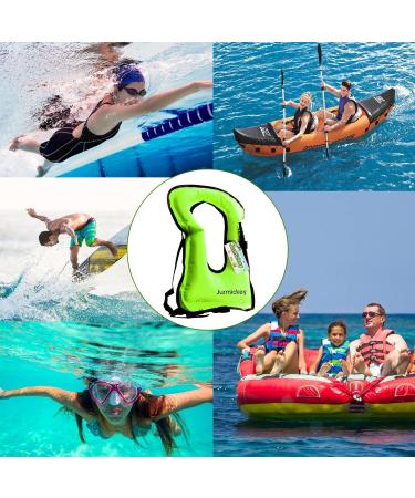 Inflatable Snorkel Vest for Adults  Snorkeling Vest for Kayaking  Buoyancy Vest Swim Jacket for Diving Safety gren - Buy Online on GoSupps.com