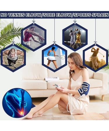 CAMECO Heated Elbow Wrap for Pain Relief | Electric Heating Pad for Tendonitis, Tennis Elbow & Arthritis | Dry Heat Therapy with Auto Shut Off | Adjustable for Arm, Leg, Knee | Men and Women - Ideal for Elbow Pain - Buy Online on GoSupps.com