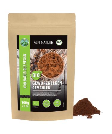 Alpi Nature Clou de Girofle en Poudre BIO 100g Poudre de Clous de Girofle bio Moulus pice de Cuisine 100 GR