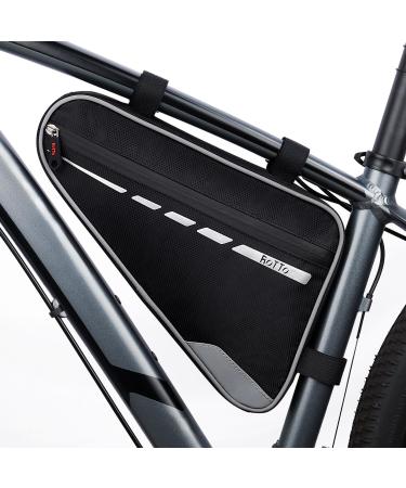 ROTTO Bicycle Frame Bag Triangle Bag Waterproof 2l Bicycle Bag Frame Triangle Bag with Reflective