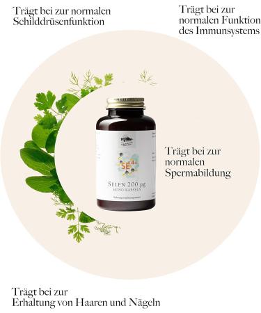 Herbal Trade Sankt Anton Selenium Capsules 200 g - High Dose Vitamin E - Premium German Quality (365 Capsules 155g) - Boost Immune Health - Buy Online on GoSupps.com