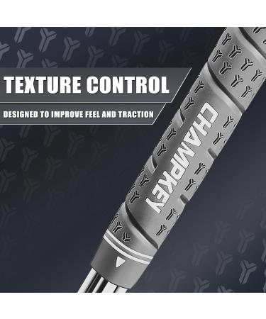 Champkey Wrap-Y Rubber Golf Grips 13 Pack - All Weather Performance Midsize Gray Grips - Buy Online on GoSupps.com