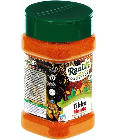 Rani Organic Tikka Masala 6-Spice Indian Blend 3oz PET Jar - USDA Certified, All Natural, Vegan, Gluten Friendly, NON-GMO - 3 Ounce (Pack of 1) - Buy Online on GoSupps.com