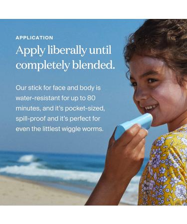 Supergoop! Sunnyscreen 100% Mineral Stick SPF 50 - Face & Body Sunscreen for Babies & Kids - Buy Online on GoSupps.com