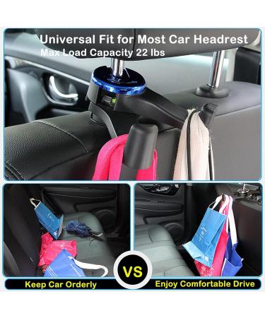 Viwavee 2-in-1 Headrest Holder & Car Hook with Cell Phone Holder | 360 Auto Organizer for Bags Wallets & More - Silver (1 Pack) - Buy Online on GoSupps.com