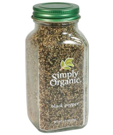Simply Organic Black Pepper Medium Grind - 2.31 oz Container | Certified Organic | Pack of 1 - Buy Online on GoSupps.com
