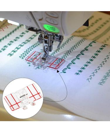 PAGOW 1/4 Inch Sewing Machine Presser Foot 4PCS - Brother, Singer, Babylock Accessories - Low Shank Household Sewing Machine - 2 Styles - White+Red - Buy Online on GoSupps.com