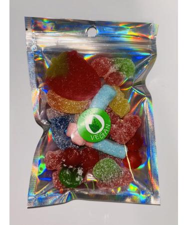 Vegan Pick N Mix Gummy Sweets Pouch Gift Hamper Present Favour Eid Birthday Xmas 100g x 1 - Buy Online on GoSupps.com