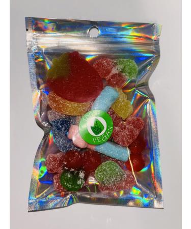 Vegan Pick N Mix Gummy Sweets Pouch Gift Hamper Present Favour Eid Birthday Xmas 100g x 1