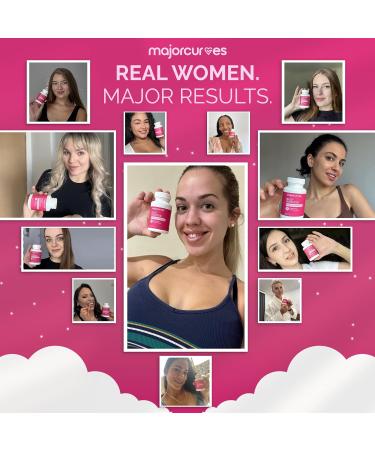 Major Curves Bust Booster Breast Enhancement Pills Natural Supplement for Breast Growth Firmness Fuller Shape Curvier Bust Rounder Cleavage Volume Boost Made in USA - Buy Online on GoSupps.com