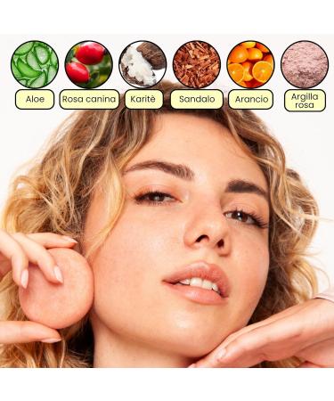 Enooso Nettoyant solide nettoyant pour le visage Mousse la rose et l'argile artisanale 100% naturel et v g talien pour un nettoyage quotidien et des soins cologiques de la peau - Buy Online on GoSupps.com